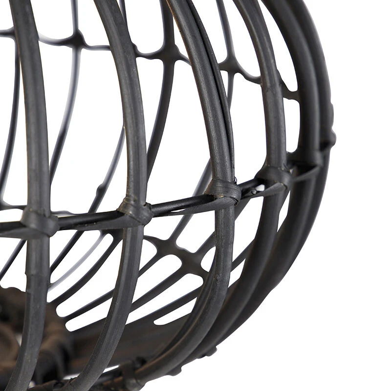 QAZQA Ländliche Stehlampe Stativ schwarz 40 cm - Canna 7 QAZQA Ländliche Stehlampe Stativ schwarz 40 cm - Canna – Bild 5