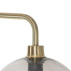 QAZQA Moderne Stehleuchte Messing mit Rauchglaseffekt - Maly -Stehlampen Verkaufsladen 7756 102923 3