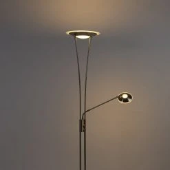 QAZQA Moderne Stehleuchte Stahl inkl. LED mit Lesearm - Ibiza 28 QAZQA Moderne Stehleuchte Stahl inkl. LED mit Lesearm - Ibiza -Stehlampen Verkaufsladen 7766 99261 11