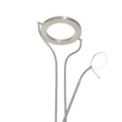 QAZQA Moderne Stehleuchte Stahl mit Lesearm inkl. LED und Dimmer - Divo 39 QAZQA Moderne Stehleuchte Stahl mit Lesearm inkl. LED und Dimmer - Divo -Stehlampen Verkaufsladen 7790 104097 15