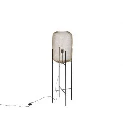 QAZQA Modernes Schwarz mit goldener Stehleuchte - Bliss Mesh -Stehlampen Verkaufsladen 7791 98921 15