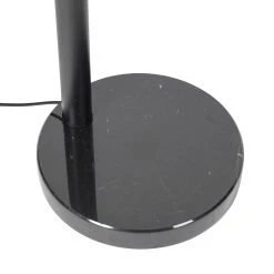 QAZQA Vloerlamp zwart met goud met smoke glas 5-lichts - Zuzanna -Stehlampen Verkaufsladen 7818 105506 9