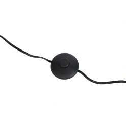 QAZQA Moderne Stehleuchte Stahl Leinenschirm schwarz 45 cm - Editor -Stehlampen Verkaufsladen 7822 104959 12