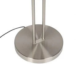 QAZQA Moderne Stehlampe Stahl und Glas inkl. LED mit Lesearm - Divine -Stehlampen Verkaufsladen 7834 99249 14