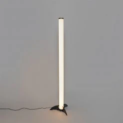 QAZQA Vloerlamp zwart dimbaar in kelvin met afstandsbediening - Bomba -Stehlampen Verkaufsladen 7838 105820 10