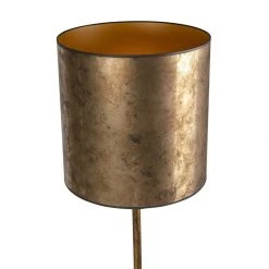 QAZQA Vintage Stehleuchte Gold mit alt bronze Schirm 40 cm - Simplo -Stehlampen Verkaufsladen 7849 98109 5