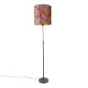 QAZQA Stehlampe schwarz Schatten Pfau Design rot 40 cm - Parte -Stehlampen Verkaufsladen 7869 104172 0