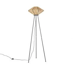 QAZQA Orientalische Stehlampe Stativ Rattan - Stroh 25 QAZQA Orientalische Stehlampe Stativ Rattan - Stroh -Stehlampen Verkaufsladen 7897 104834 11