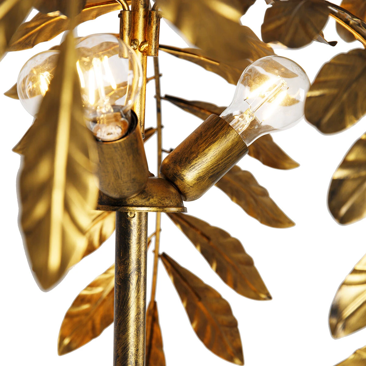 QAZQA Vintage vloerlamp antiek goud 65 cm 4-lichts - Linden 9 QAZQA Vintage vloerlamp antiek goud 65 cm 4-lichts - Linden – Bild 7