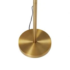 QAZQA Klassische Stehlampe bronzefarbener Stoffschirm weiß mit Leselampe - Retro -Stehlampen Verkaufsladen 7925 103240 9