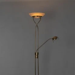 QAZQA Stehleuchte Messing inkl. LED und Dimmer mit Leselampe - Empoli 32 QAZQA Stehleuchte Messing inkl. LED und Dimmer mit Leselampe - Empoli -Stehlampen Verkaufsladen 7961 103426 12