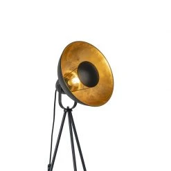QAZQA Stehlampe schwarz mit Gold 154,4 cm Stativ - Magnax Eco -Stehlampen Verkaufsladen 7962 102518 5