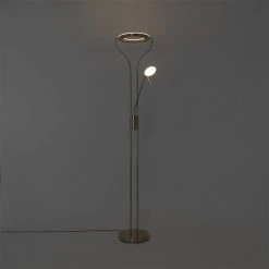 QAZQA Moderne Stehleuchte gold mit Lesearm inkl. LED und Dimmer - Divo -Stehlampen Verkaufsladen 7992 104099 18