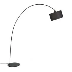 QAZQA Moderne Bogenlampe schwarz - Vinossa -Stehlampen Verkaufsladen 8010 93705 2