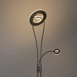 Leuchten Direct Moderne Stehlampe Stahl inkl. LED mit Lesearm - Hella -Stehlampen Verkaufsladen 8036 98189 12
