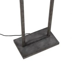 QAZQA Moderne Stehleuchte Antik Silber 2-flammig - Simple Cage 2 -Stehlampen Verkaufsladen 8073 98937 8