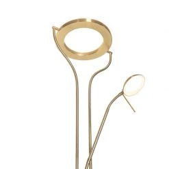 QAZQA Moderne Stehleuchte gold mit Lesearm inkl. LED und Dimmer - Divo -Stehlampen Verkaufsladen 8085 104099 15