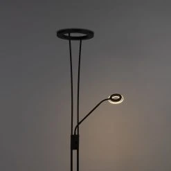 QAZQA Moderne Stehleuchte schwarz inkl. LED mit Lesearm - Divine -Stehlampen Verkaufsladen 8088 99250 15