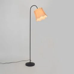QAZQA Klassische Stehlampe schwarz mit Lampenschirm gold - Nona -Stehlampen Verkaufsladen 8112 104396 11