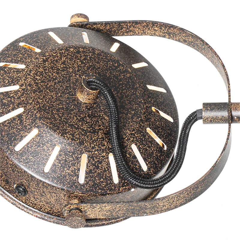 QAZQA Vintage Stehlampe rostbraun 2-flammig - Tamina 5 QAZQA Vintage Stehlampe rostbraun 2-flammig - Tamina – Bild 3