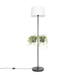 QAZQA Moderne Stehlampe schwarz mit Glas 33 cm - Roslini -Stehlampen Verkaufsladen 8126 104760 14