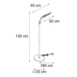 QAZQA Design Stehleuchte schwarz inkl. LED mit Dimmer einstellbar - Tableau -Stehlampen Verkaufsladen 8137 102622 3