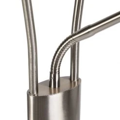 QAZQA Moderne Stehleuchte Stahl inkl. LED und Dimmer - Lexus -Stehlampen Verkaufsladen 8157 93513 6