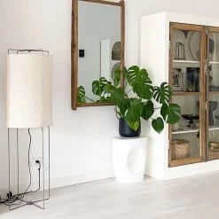 QAZQA Design Stehleuchte Stahl mit beigem Leinenschirm - Reichhaltig -Stehlampen Verkaufsladen 8190 102504 16