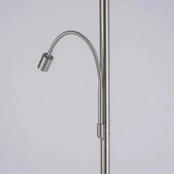 Paul Neuhaus Stehleuchte Stahl mit weißer Leselampe inkl. LED und dimmbar - Matija -Stehlampen Verkaufsladen 8257 105304 4
