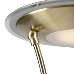 QAZQA Goldene Stehlampe mit Lesearm inkl. LED und USB-Anschluss - Sevilla -Stehlampen Verkaufsladen 8263 99506 8