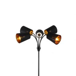 QAZQA Moderne Stehlampe schwarz 5-Licht - Carmen -Stehlampen Verkaufsladen 8269 103503 2