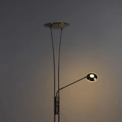 QAZQA Stahl Stehlampe mit Lesearm inkl. LED und USB-Anschluss - Sevilla -Stehlampen Verkaufsladen 8293 99507 13