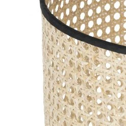 QAZQA Ländliches Stehlampen-Stativ schwarz mit Rattan-Schirm - Kata -Stehlampen Verkaufsladen 8303 103454 5