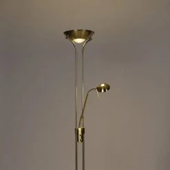 QAZQA Moderne Stehleuchte Messing mit Leselampe inkl. LED dim to warm - Diva 34 QAZQA Moderne Stehleuchte Messing mit Leselampe inkl. LED dim to warm - Diva -Stehlampen Verkaufsladen 8321 103422 13