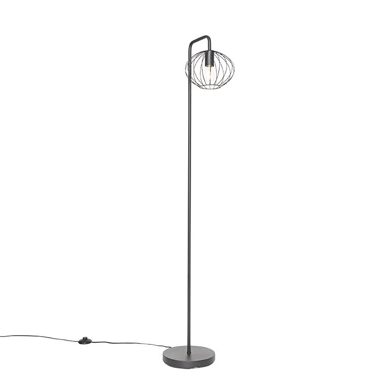 QAZQA Design-Stehlampe schwarz 23 cm - Margarita 10 QAZQA Design-Stehlampe schwarz 23 cm - Margarita – Bild 8