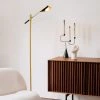 QAZQA Design-Stehlampe schwarz mit Gold - Sinem -Stehlampen Verkaufsladen 8361 105416 0