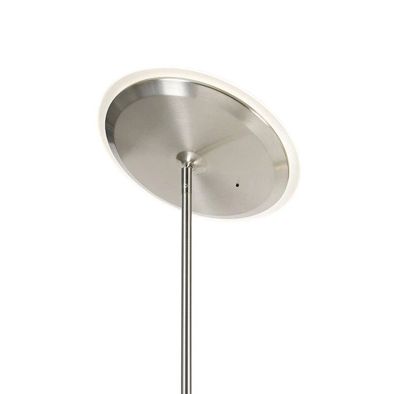 QAZQA Moderne Stehlampe Stahl inkl. LED mit Fernbedienung und Lesearm - Strela 9 QAZQA Moderne Stehlampe Stahl inkl. LED mit Fernbedienung und Lesearm - Strela – Bild 7