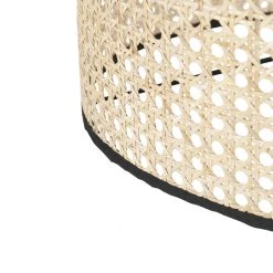 QAZQA Ländliches Stehlampen-Stativ schwarz mit Rattan-Schirm - Kata -Stehlampen Verkaufsladen 8486 103454 4