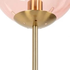 QAZQA Art Deco Stehlampe Messing mit rosa Glas - Pallon Mezzi 16 QAZQA Art Deco Stehlampe Messing mit rosa Glas - Pallon Mezzi -Stehlampen Verkaufsladen 8494 103004 4