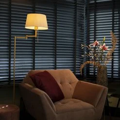 QAZQA Smarte klassische Stehleuchte Bronze mit Weiß inkl. WiFi A60 - Ladas Fix -Stehlampen Verkaufsladen 8590 104734 11