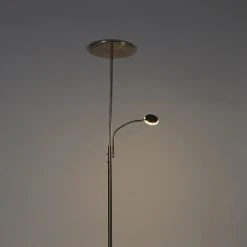 QAZQA Moderne Stehlampe Stahl inkl. LED mit Fernbedienung und Lesearm - Strela 41 QAZQA Moderne Stehlampe Stahl inkl. LED mit Fernbedienung und Lesearm - Strela -Stehlampen Verkaufsladen 8653 102610 16