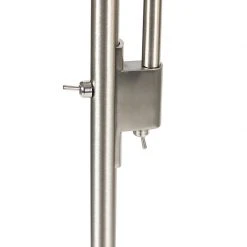 QAZQA Moderne vloerlamp staal incl. LED met leesarm - Chala 25 QAZQA Moderne vloerlamp staal incl. LED met leesarm - Chala -Stehlampen Verkaufsladen 8662 102612 8