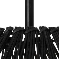 QAZQA Ländliche Stehlampe schwarz mit Rattan - Sam -Stehlampen Verkaufsladen 8692 103518 4