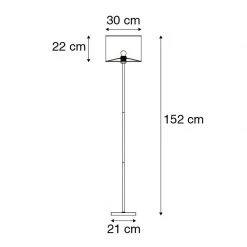 QAZQA Moderne Stehlampe grau - VT 1 -Stehlampen Verkaufsladen 8707 93484 3