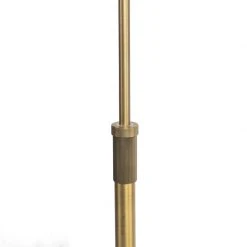 QAZQA Stehlampe Bronze mit weißem Schirm und verstellbarem Arm - Ladas Deluxe -Stehlampen Verkaufsladen 8770 102376 5