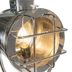 QAZQA Stehleuchte mit Holzstativ und Studiospot - Tripod Shiny -Stehlampen Verkaufsladen 8788 98819 9