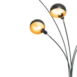 QAZQA Design Stehlampe schwarz mit gold 5-flammig - Sixties Marmo -Stehlampen Verkaufsladen 8856 104440 7