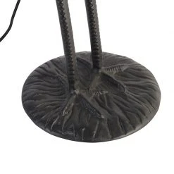 QAZQA Vintage Stehlampe schwarz mit Stoffschirm schwarz - Kranichvogel -Stehlampen Verkaufsladen 8868 103975 5