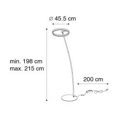 Paul Neuhaus Design Stehleuchte dunkelgrau inkl. LED und Dimmer - Damir -Stehlampen Verkaufsladen 8897 105293 4