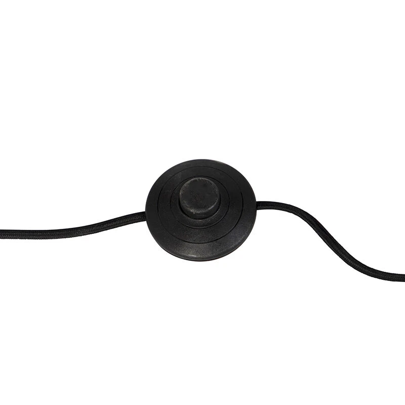 QAZQA Art Deco Stehleuchte schwarz mit Rauchglas - Pallon 12 QAZQA Art Deco Stehleuchte schwarz mit Rauchglas - Pallon – Bild 10